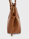 CHARLES & KEITH Women Noane Elongated-Handle Shoulder Bag -Distressed Tan
