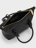 CHARLES & KEITH Women Sammie Knotted-Handle Tote Bag_Black