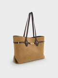 Arlet Double-Handle Belted Tote Bag_Sahara Sand