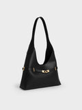 Arlet Metallic-Accent Belted Hobo Bag_Black