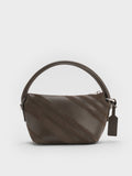 Zeya Recycled Suede Top Handle Bag_Dark Moss