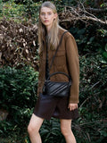 Zeya Recycled Suede Top Handle Bag_Noir