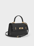 Arlet Belted Top Handle Bag_Black