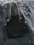 CHARLES & KEITH Women Arya Braided-Chain Crossbody Bag -Black