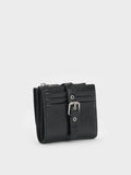 Blaise Grommet Belt Top Zip Small Wallet_Noir
