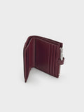 Blaise Grommet Belt Top Zip Small Wallet_Wineberry Red