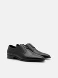 PEDRO Leather Derby Shoes- Black
