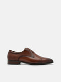 PEDRO Leather Derby Shoes- Brown