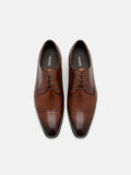 PEDRO Leather Derby Shoes- Brown