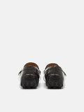 PEDRO Leather Penny Driving Shoes- Brown