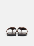 PEDRO Buckle Thong Sandals- Brown