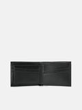 PEDRO Nubuck Leather Bi-Fold Wallet with Insert- Black
