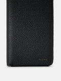 PEDRO Embossed Leather Long Wallet-Black