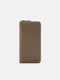 PEDRO embossed leather long wallet-Taupe