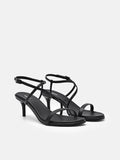 PEDRO Strappy Heel Sandals- Black