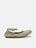 PEDRO Eclipse Leather Ballerina Flats - Olive