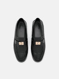 PEDRO Jatte Leather Loafers- Black