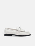 PEDRO Jatte Leather Loafers- Chalk