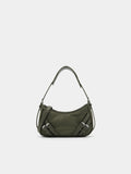 PEDRO Helix Buckle Shoulder Bag- Olive