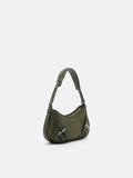 PEDRO Helix Buckle Shoulder Bag- Olive