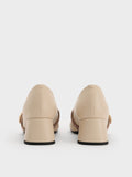 CHARLES & KEITH Women Lando Two-Tone Mary Jane Pumps_Chalk
