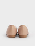 Bow Pointed Ballet Flats_Nude