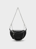 Philomena Half-Moon Crossbody Bag_Noir