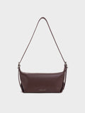 CHARLES & KEITH Women Larsen Buckle-Strap Slouchy Shoulder Bag_Plum