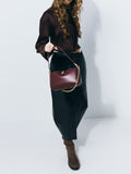 CHARLES & KEITH Women Adalyn Chain Shoulder Bag_Wineberry Red