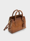CHARLES & KEITH Women Rene Structured Top Handle Bag_Tan