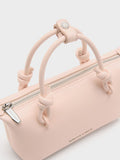 CHARLES & KEITH Women Sammie Knotted-Handle Tote Bag_Soft Pink