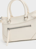 CHARLES & KEITH Women Antonella Chain Tote Bag_Cream