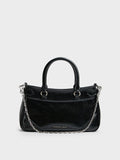 CHARLES & KEITH Women Antonella Chain Tote Bag_Noir