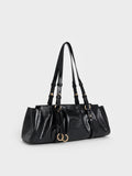CHARLES & KEITH Women Britton Elongated Shoulder Bag_Black