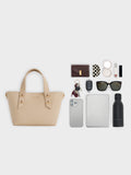CHARLES & KEITH Women Mini Shania Double-Handle Tote Bag_Dusted Oat