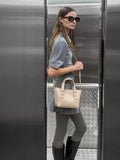 CHARLES & KEITH Women Mini Shania Double-Handle Tote Bag_Dusted Oat
