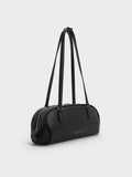 CHARLES & KEITH Women Nelly Elongated Shoulder Bag_Noir