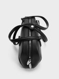 CHARLES & KEITH Women Nelly Elongated Shoulder Bag_Noir