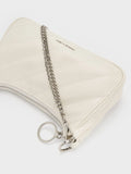 Philomena Crinkle-Effect Chain-Strap Crossbody Bag_Cream