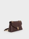 CHARLES & KEITH Women Lilibet Chain-Strap Bag_Plum