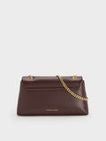 CHARLES & KEITH Women Lilibet Chain-Strap Bag_Plum