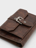 CHARLES & KEITH Women Blaise Grommet-Belt Wallet_Distressed Coffee