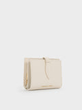 CHARLES & KEITH Women Allyn Small Wallet_Cream