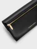 CHARLES & KEITH Women Lilibet Chain-Strap Long Wallet_Black