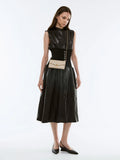 CHARLES & KEITH Women Lilibet Chain-Strap Long Wallet_Dusted Oat