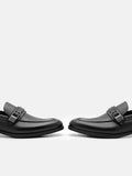 PEDRO Altitude Embossed Leather Loafers - Black