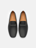 PEDRO Alistair Leather Horsebit Driving Shoes- Black