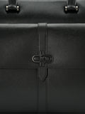PEDRO Saffiano Leather Briefcase- Black