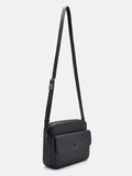 PEDRO Leather Crossbody Bag- Black