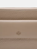 PEDRO Leather Crossbody Bag- Sand